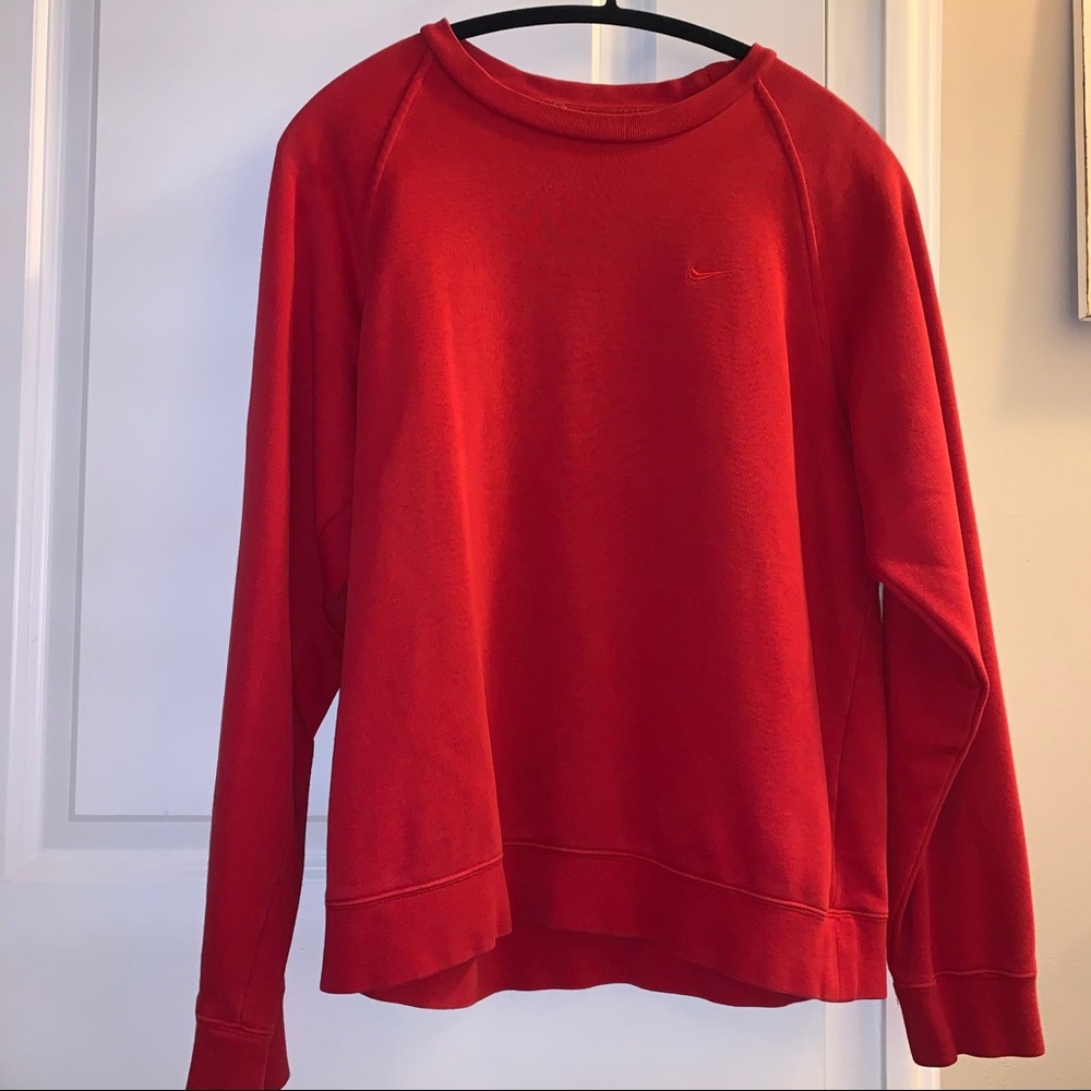 Red Nike Crewneck
